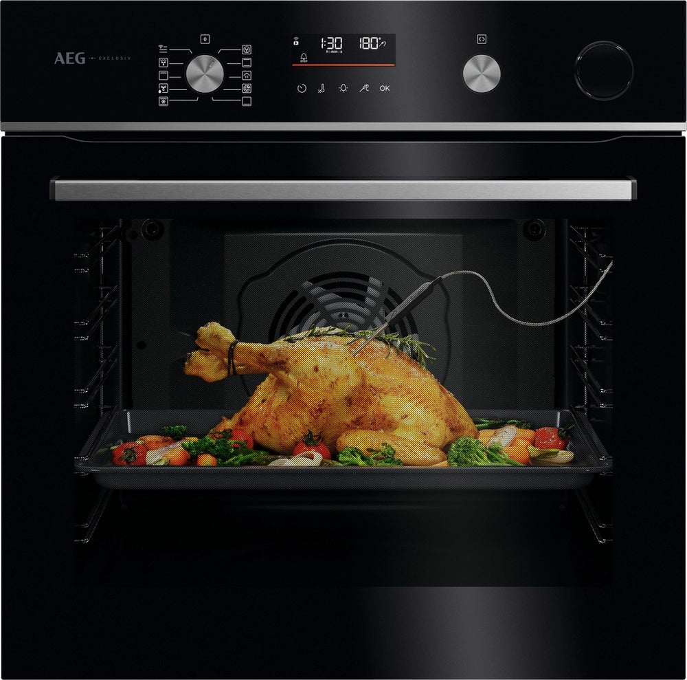 Aeg GR6PB52FSB Built In Electric Single Oven - Gloss Black