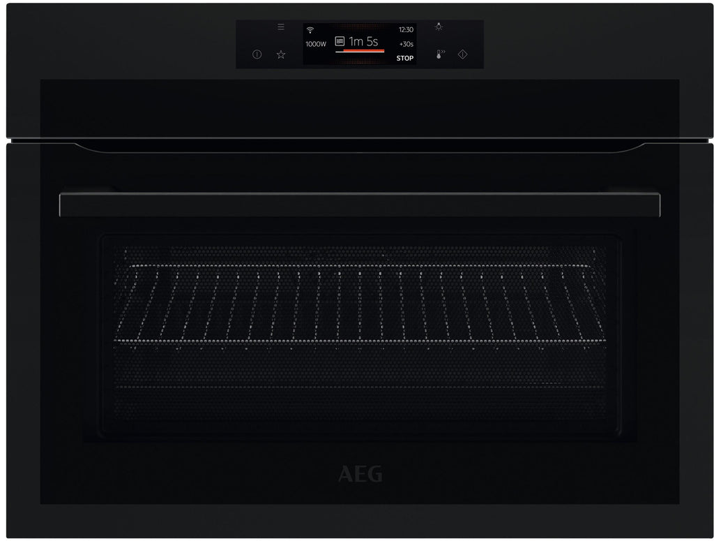 AEG KME768080T Built In Compact Electric Single Oven With Microwave Function - Matt Black