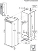 Aeg NAB7N181EC 56cm Integrated Upright Frost Free Freezer - Fixed Door Fixing - White - E Rated
