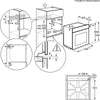 Aeg OU5AB20XK Built In Electric Single Oven - Black
