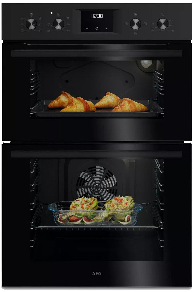 Aeg OU5NP20B Built In Electric Double Oven - Black