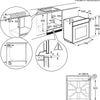 Aeg OU5PB40XK Built In Electric Single Oven - Black