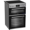 Beko EDC6731S 60cm Electric Cooker with Ceramic Hob - Silver