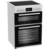 Beko EDC6731W 60cm Electric Cooker with Ceramic Hob - White