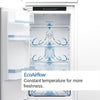 Bosch Serie 2 KIN85NSE0G Integrated Frost Free Fridge Freezer with Sliding Door Fixing Kit - White - E Rated