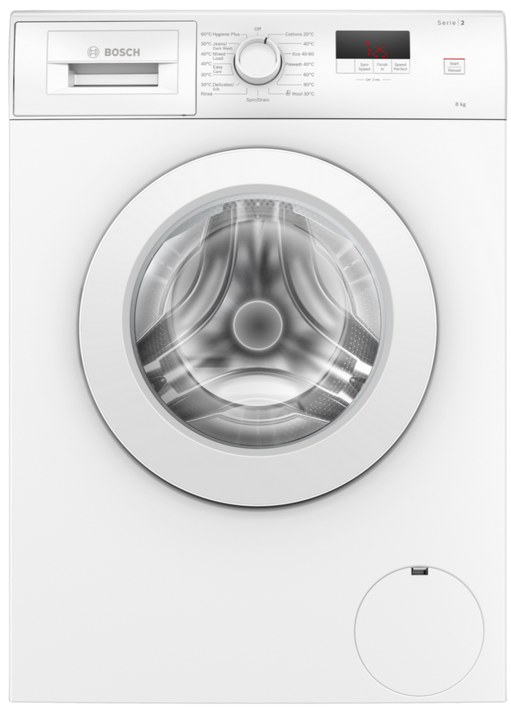 Bosch WAJ28002GB 8Kg Washing Machine with 1400 rpm - White - C Rated