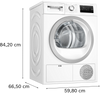 Bosch Serie 4 WTN83203GB 8Kg Condenser Tumble Dryer - White - B Rated