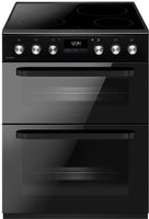 CDA CFC631BL 60cm Electric Cooker with Ceramic Hob - Black