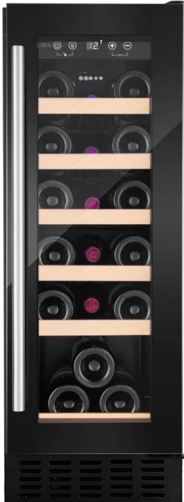 CDA CFWC304BL 30cm Wine Cooler - Black - G Rated