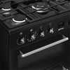 Smeg Concert CX93GMBL 90cm Dual Fuel Range Cooker - Black