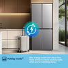 Fridgemaster MQ79395ES Amercian Fridge Freezer - Silver - E Rated