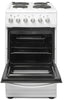 Haden HES051W 50cm Electric Cooker with Solid Plate Hob - White