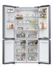 Haier HCR5919EHMB American Fridge Freezer - Brushed Black - E Rated