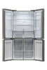 Haier HCR59F19ENMM American Fridge Freezer - Platinum Inox - E Rated