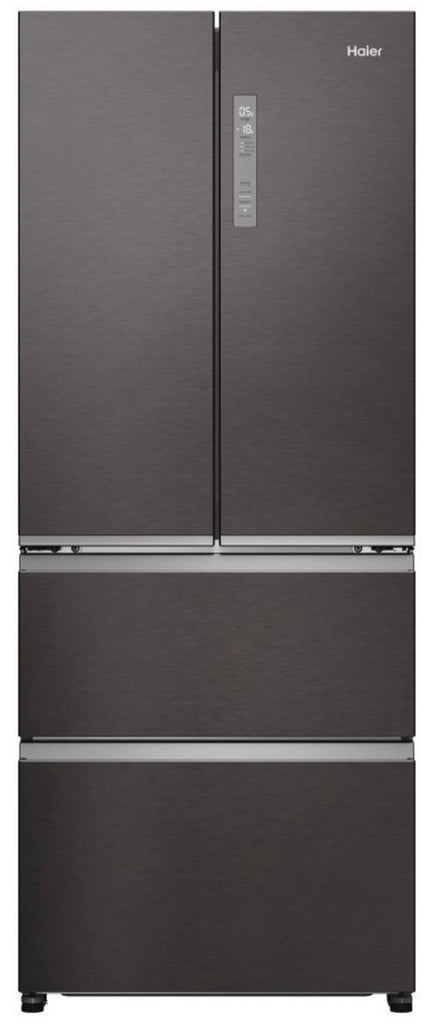 Haier HFR3718ENMD 70cm Frost Free Fridge Freezer - Dark Inox - E Rated