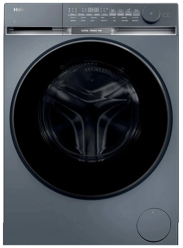 Haier HW100-B14387GUU 10Kg Washing Machine with 1400 rpm - Graphite - A Rated