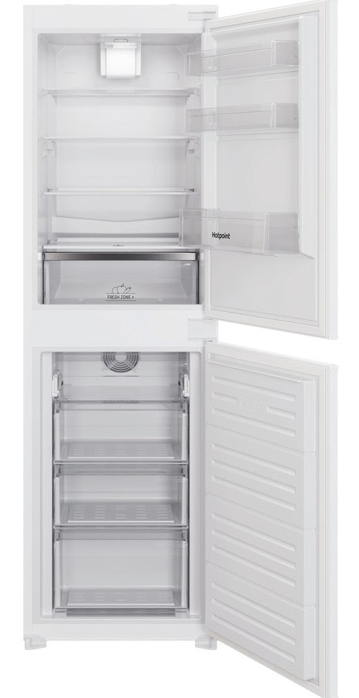 Hotpoint HBC185050F2 Integrated Frost Free Fridge Freezer with Sliding Door Fixing Kit - White - E Rated
