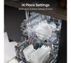 Hisense HS642D90XUK Standard Dishwasher - Stainless Steel - D Rated