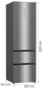 Hisense RM469N4ACDUK 60cm Frost Free Fridge Freezer - Stainless Steel - D Rated