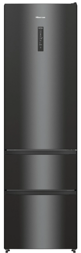Hisense RM469N4AFDUK 60cm wide Frost Free Fridge Freezer - Black - D Rated