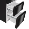 Hisense RM469N4AFDUK 60cm wide Frost Free Fridge Freezer - Black - D Rated