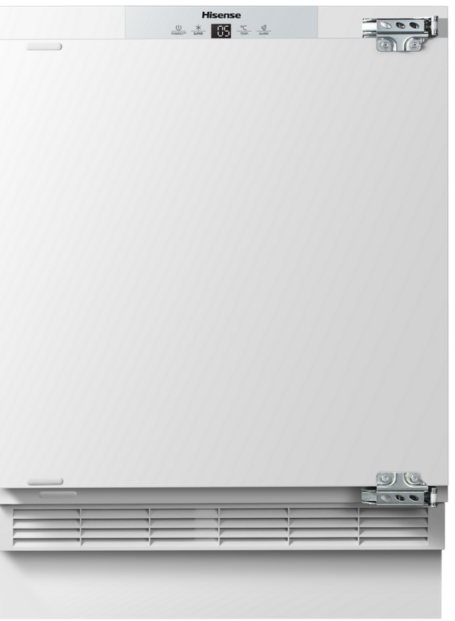 Hisense RUL178D4AWE 60cm Integrated Undercounter Larder Fridge - Fixed Door Fixing Kit - White - E Rated