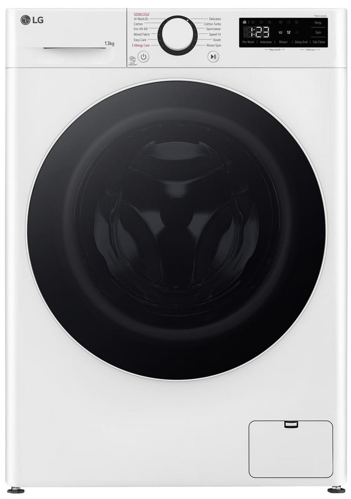 LG F4Y513WWLN1 13Kg Direct Drive Washing Machine with 1400 rpm - White - A Rated
