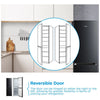 Midea MDRB379FGD30 55cm Frost Fridge Freezer - Black - D Rated