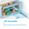 Midea MDRE379FGE01D Integrated Fridge Freezer with Sliding Door Fixing Kit -White - E Rated