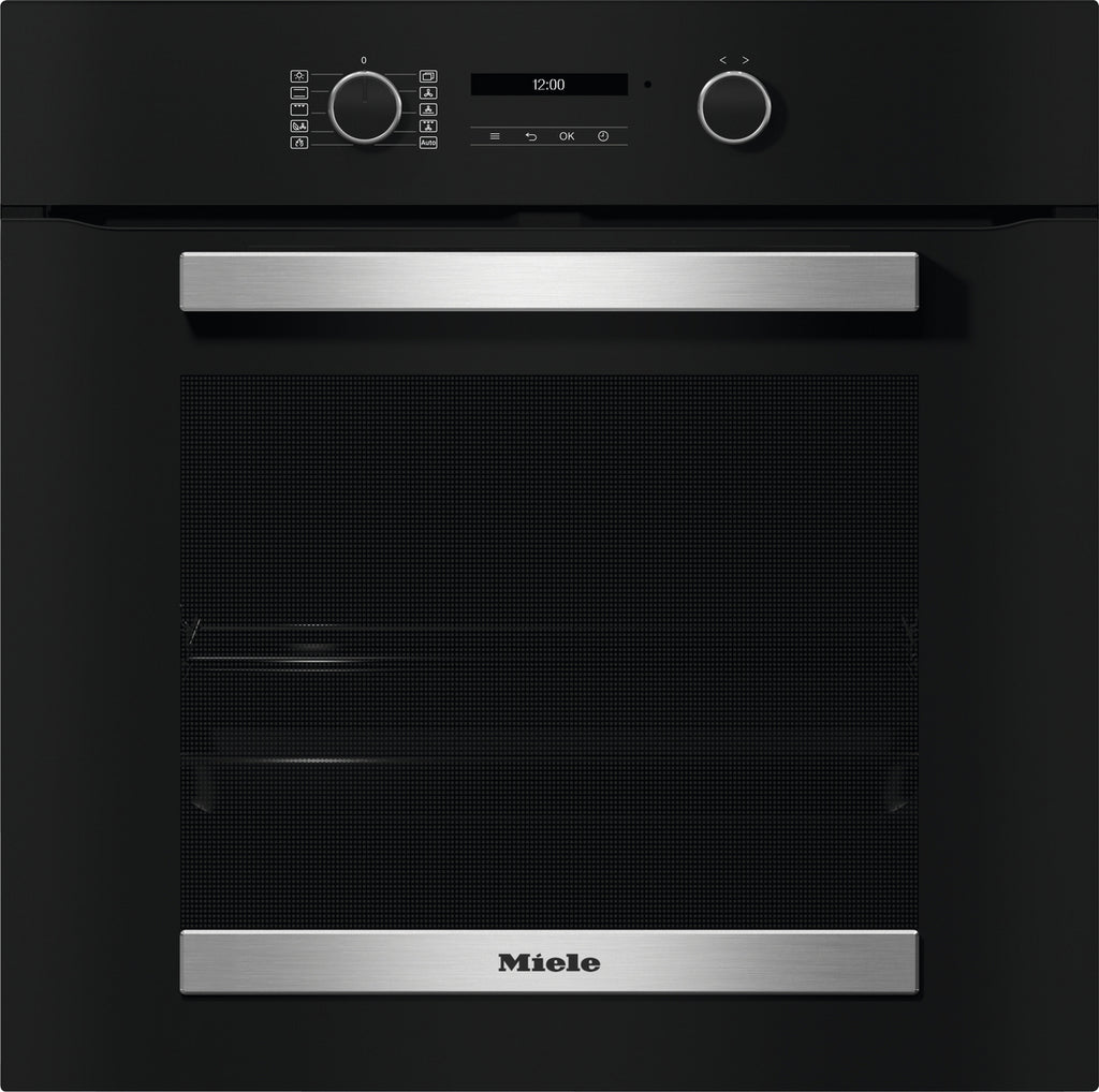 Miele H 2465 BP Built In Electric Single Oven - Black