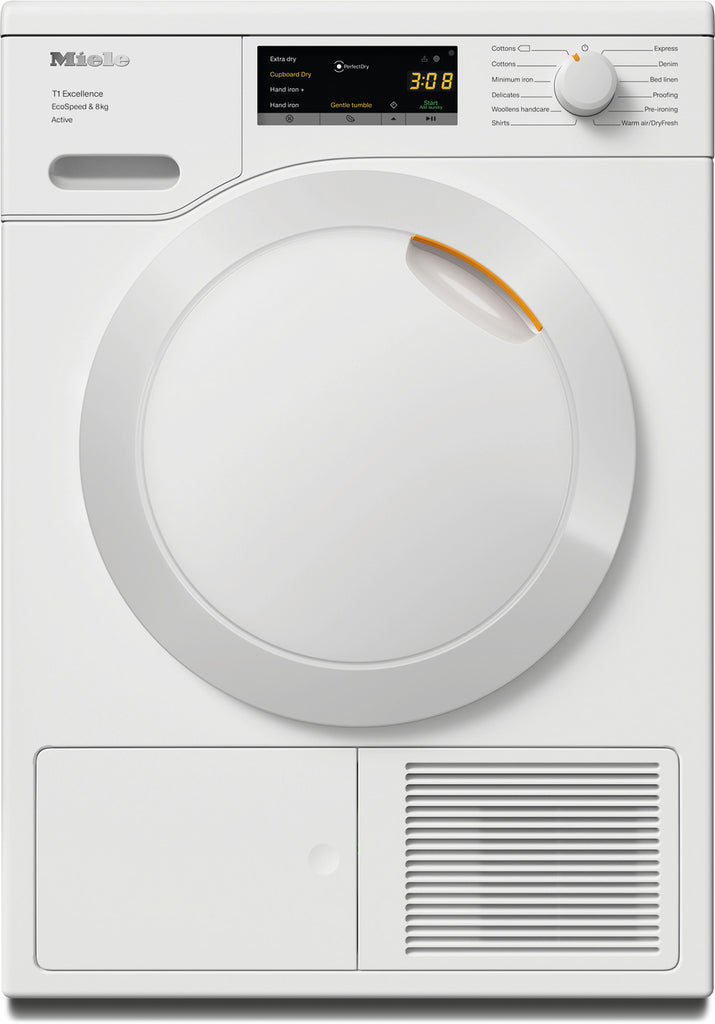 Miele TEA525 WP 8kg Heat Pump Tumble Dryer - White - A Rated