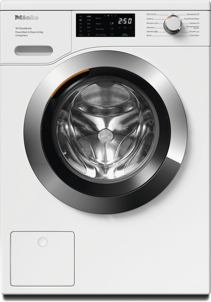 Miele WEE385 WCS 8Kg Washing Machine with 1400 rpm - Lotus White - A Rated