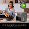 Ninja DZ300UK 7.6 litre 6-in-1 Dual Zone Air Fryer - Gun Metal Grey