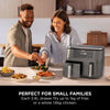 Ninja DZ300UK 7.6 litre 6-in-1 Dual Zone Air Fryer - Gun Metal Grey