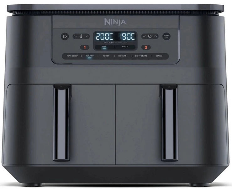 Ninja DZ300UK 7.6 litre 6-in-1 Dual Zone Air Fryer - Gun Metal Grey