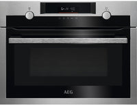 AEG KME525860M Built In Compact Electric Single Oven With Microwave Function - Stainless Steel