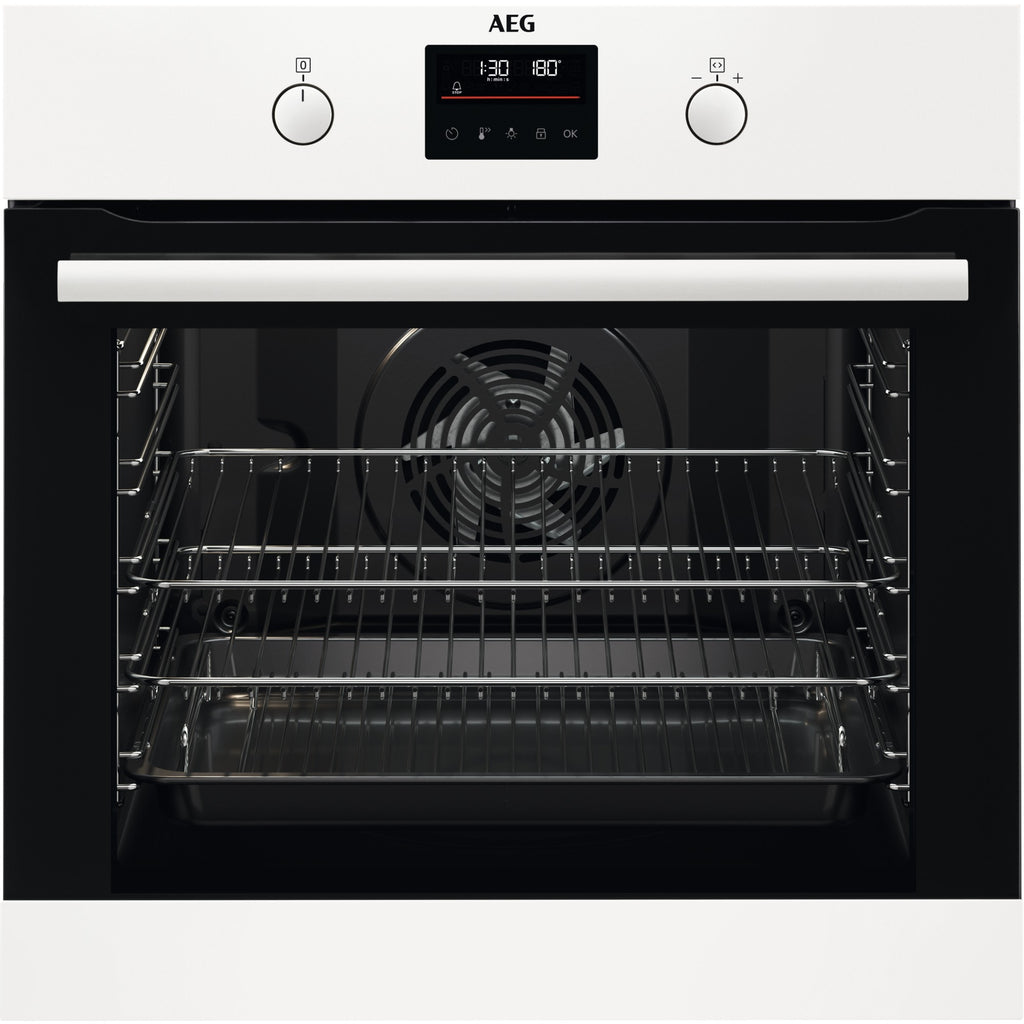 AEG BEB335061W Built In Electric Single Oven - White