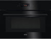 AEG 8000 Series KMK768080B Wifi Connected Built In Compact Electric Single Oven with Microwave Function - Black
