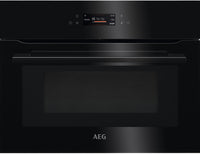 AEG 8000 Series KMK768080B Wifi Connected Built In Compact Electric Single Oven with Microwave Function - Black