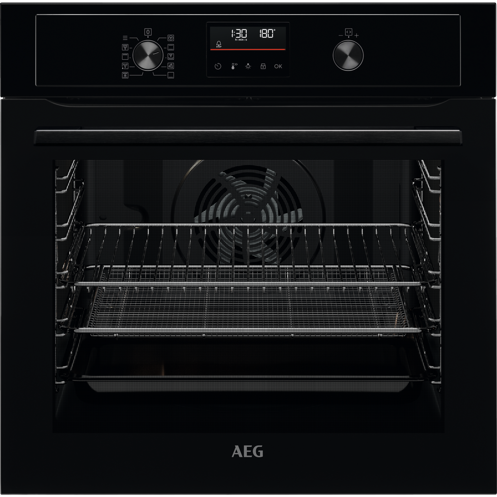 AEG 6000 BPX535A61B Built In Electric Single Oven with AirFry  Function - Black