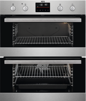 AEG 6000 DUB535060M Built Under Electric Double Oven - Stainless Steel