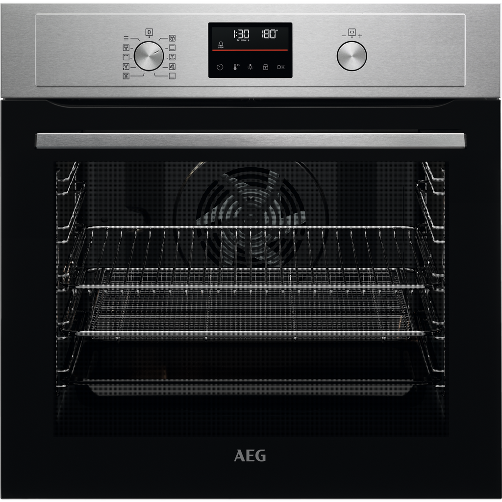 AEG 6000 BPX535A61M  Built In Electric Single Oven with AirFry  Function - Stainless Steel