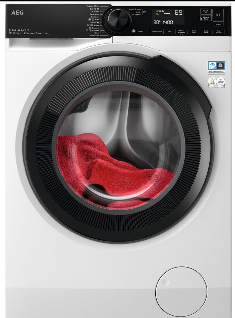 AEG 7000 Series LFR74164UC 10Kg Washing Machine with 1600 rpm - White - A Rated