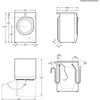 AEG 7000 Series LWR7496O4B 9Kg / 6Kg Washer Dryer with 1600 rpm - White - D Rated