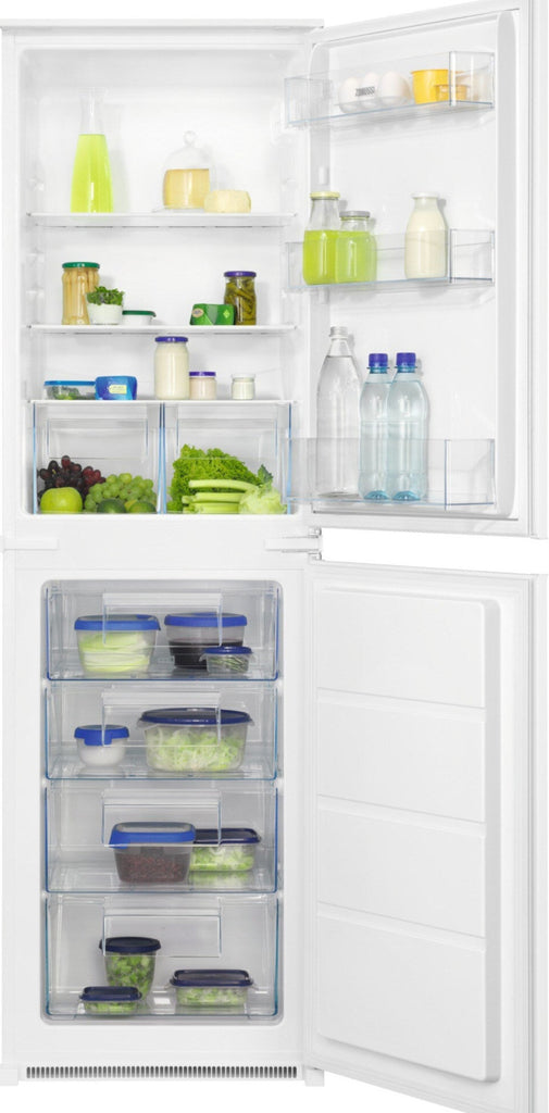 Zanussi ZNLN18ES5 Integrated Fridge Freezer with Sliding Door Fixing Kit - White - E Rated