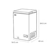 Sensis RFCHT01F97EW 97 Litre Chest Freezer - White - E Rated