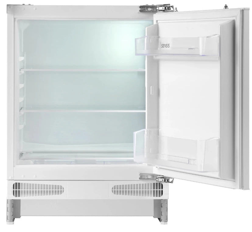 Sensis RFUCBI01L54EW 60cm Integrated Undercounter Larder Fridge - Fixed Door Fixing Kit - White - E Rated
