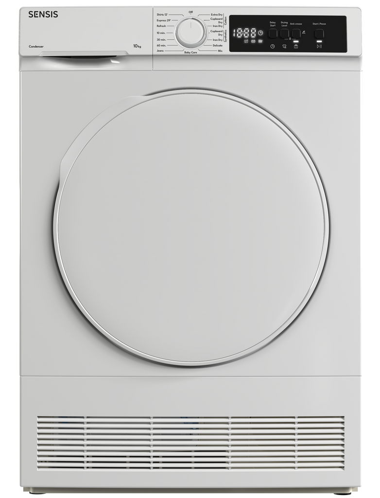 Sensis TDCF0110BW 10Kg Condenser Tumble Dryer - White - B Rated