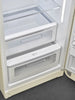 Smeg FAB28RCR6UK Retro 60cm wide Frost Free Fridge Freezer - Cream - Right Hand Hinge - C Rated