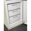 Smeg FAB32RCR6UK Retro 60cm wide Fridge Freezer - Cream - Right Hand Hinge - C Rated